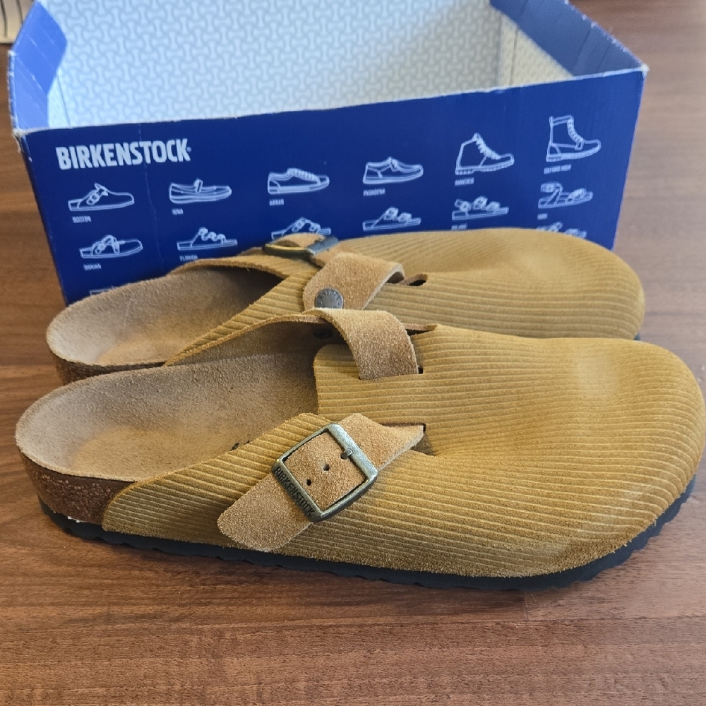 Birkenstock Men's Tan Corduroy Loafers